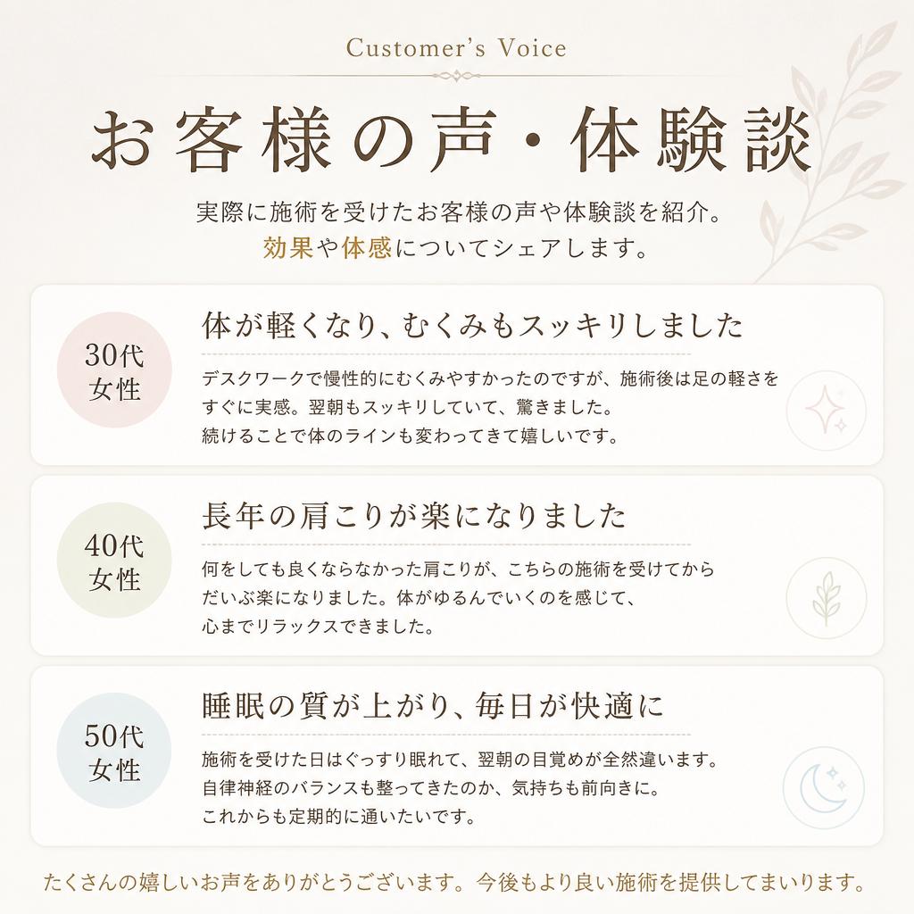 お客様の声